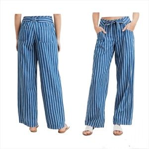 AEO Wide Leg Striped Boho High Waist Coastal Beach Pants